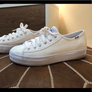 Keds Platform canvas sneakers Triple Kick White